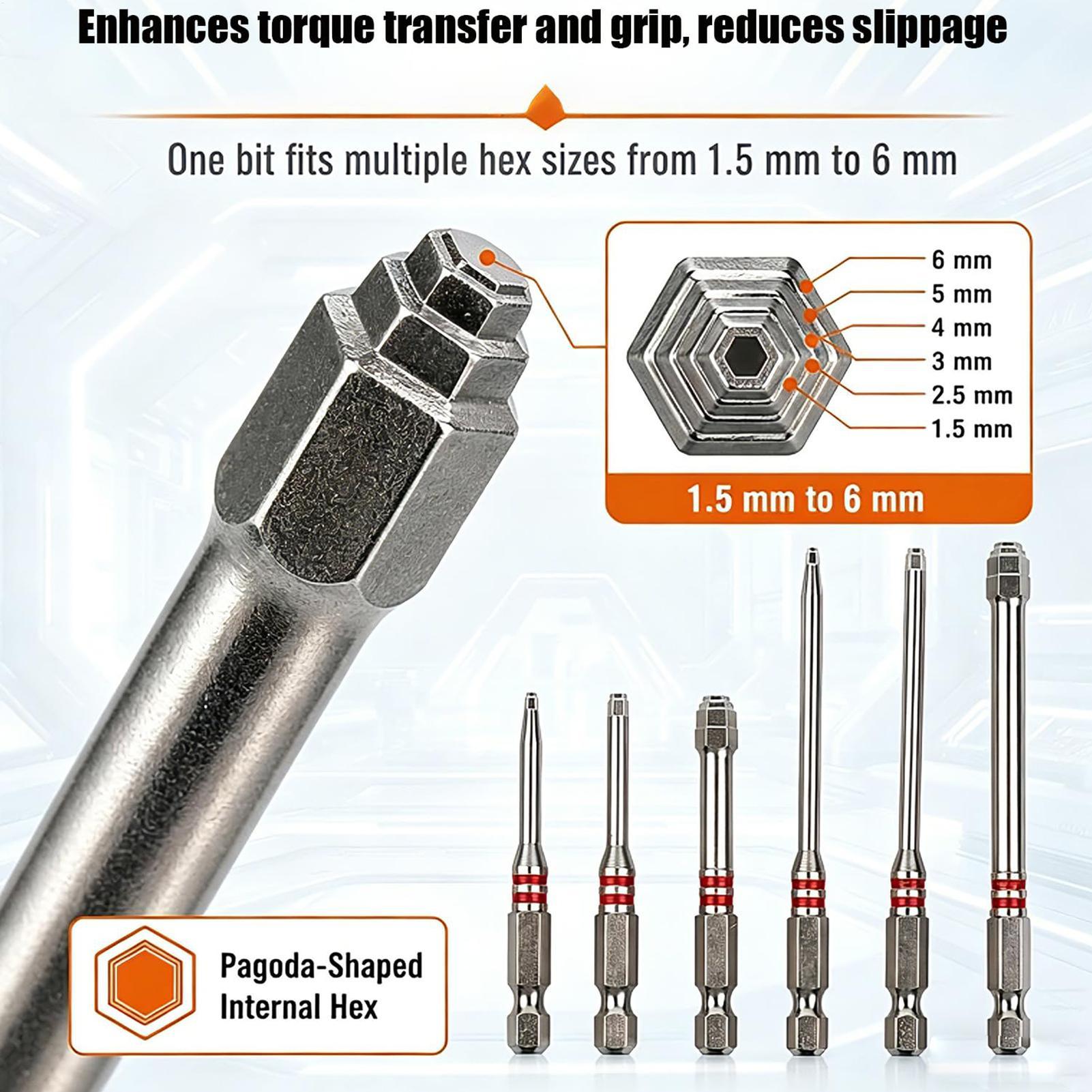 Electronics Repair Garage - Screwdriver Bit Set 6-Piece Universal Repair