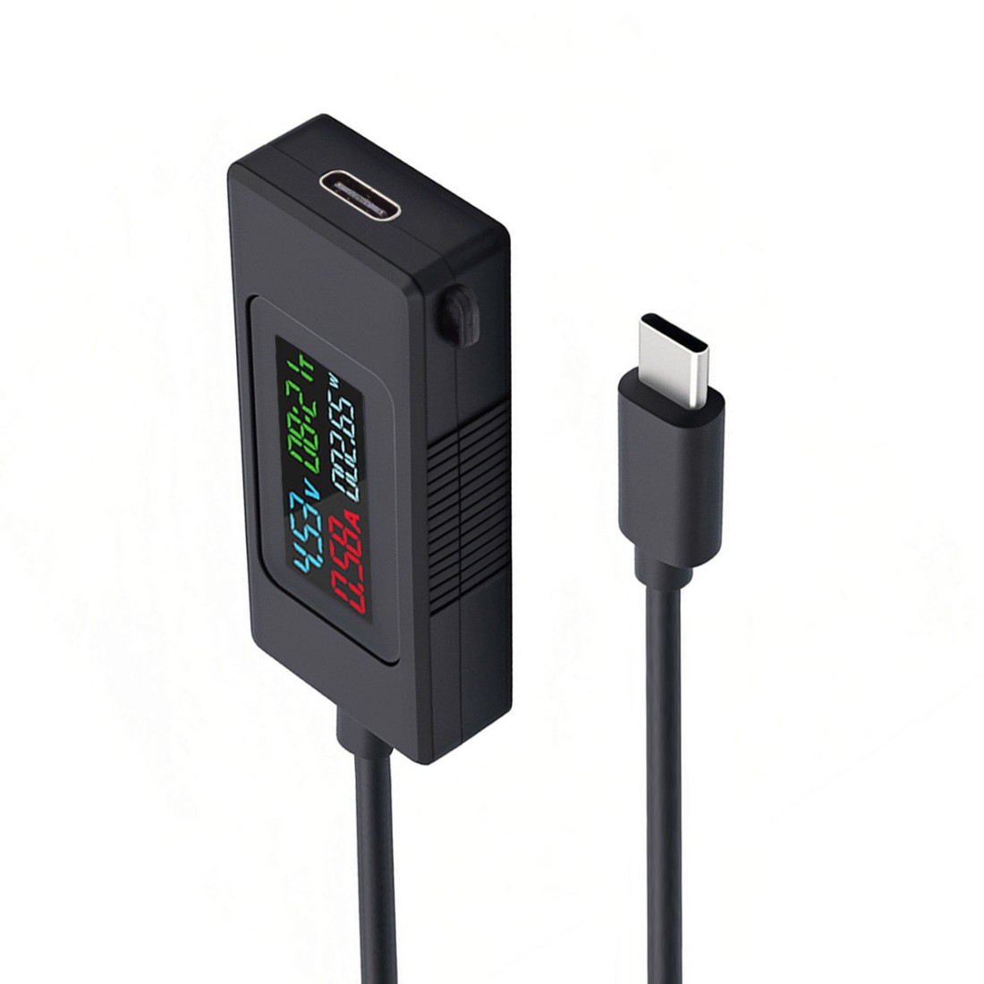 Usb Ammeter Tester - Type-C Voltage Current Power Capacity, Working
