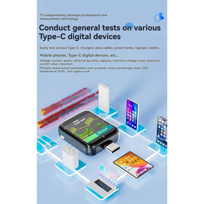 T3 USB-C Tester Digital Voltag - đánh giá và giá Usb Ammeter Tester