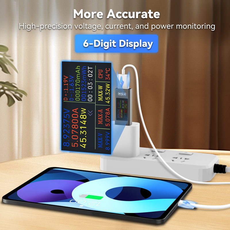 POROMETISTO UT01U USB Tester D - đánh giá và giá Usb Ammeter Tester
