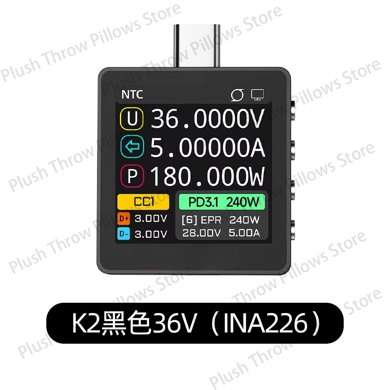 K2 tester power meter USB volt - đánh giá và giá Usb Ammeter Tester