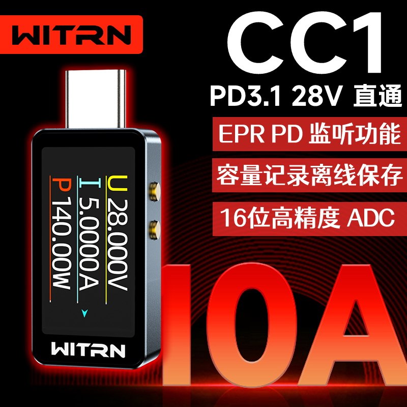 WITRN CC1 USB Voltage Ammeter  - đánh giá và giá Usb Ammeter Tester